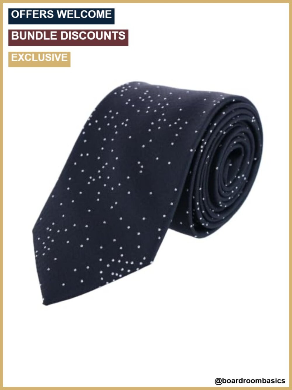 Silk Necktie Mens Metallic Star Light Polka Dot Formal